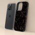 Custom Initials Dark Tortoiseshell iPhone Case - Edge